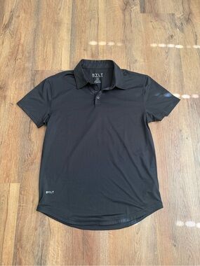 BYLT Basics Black Short Sleeve Polo